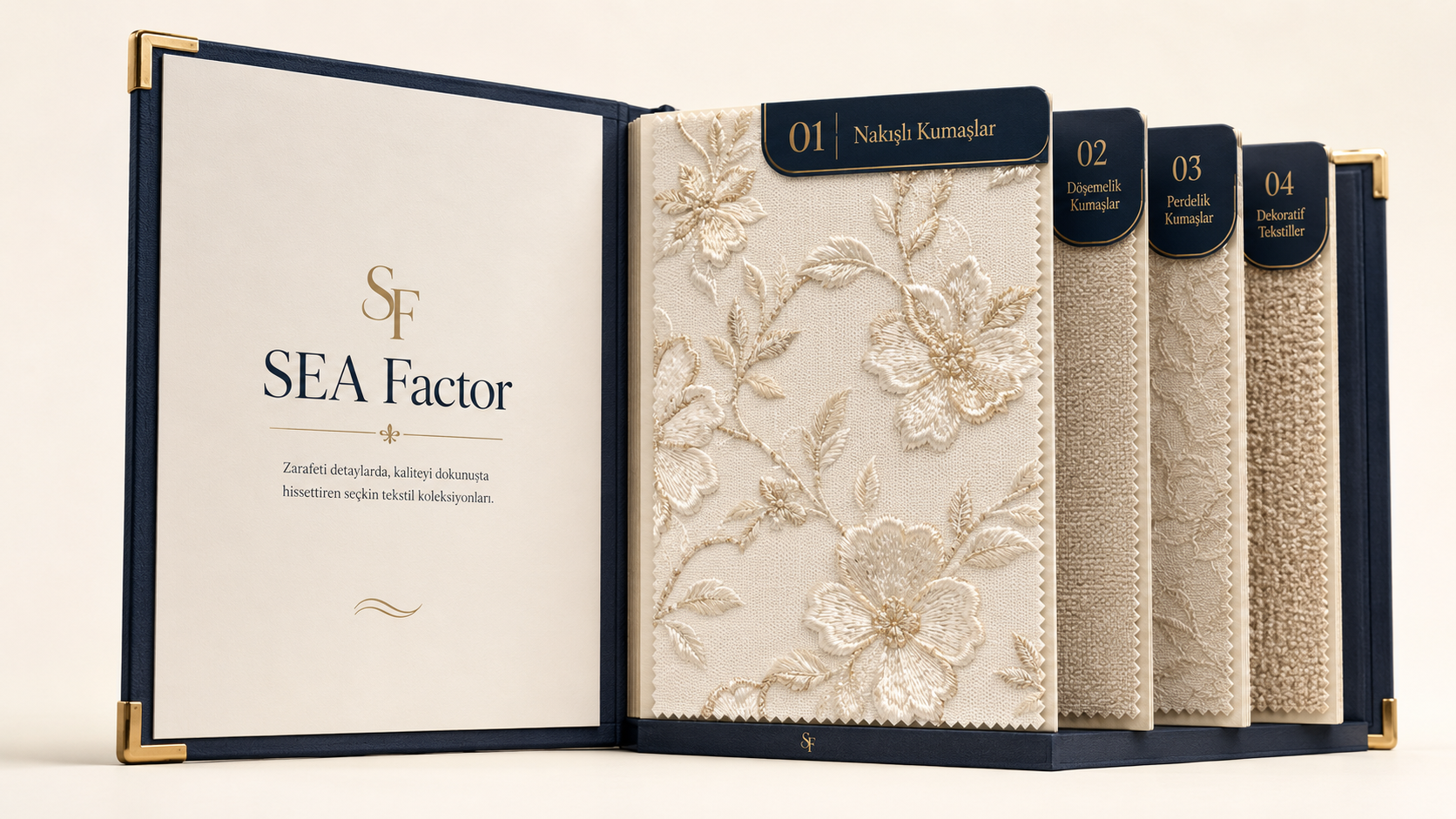 SEA Fabric nakışlı kumaşlar koleksiyon kitabı